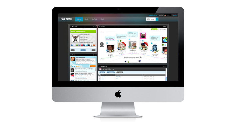 Poken Social Media Portal